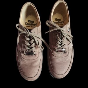 Finn Comfort Men's Brown Lace-Up Sneakers